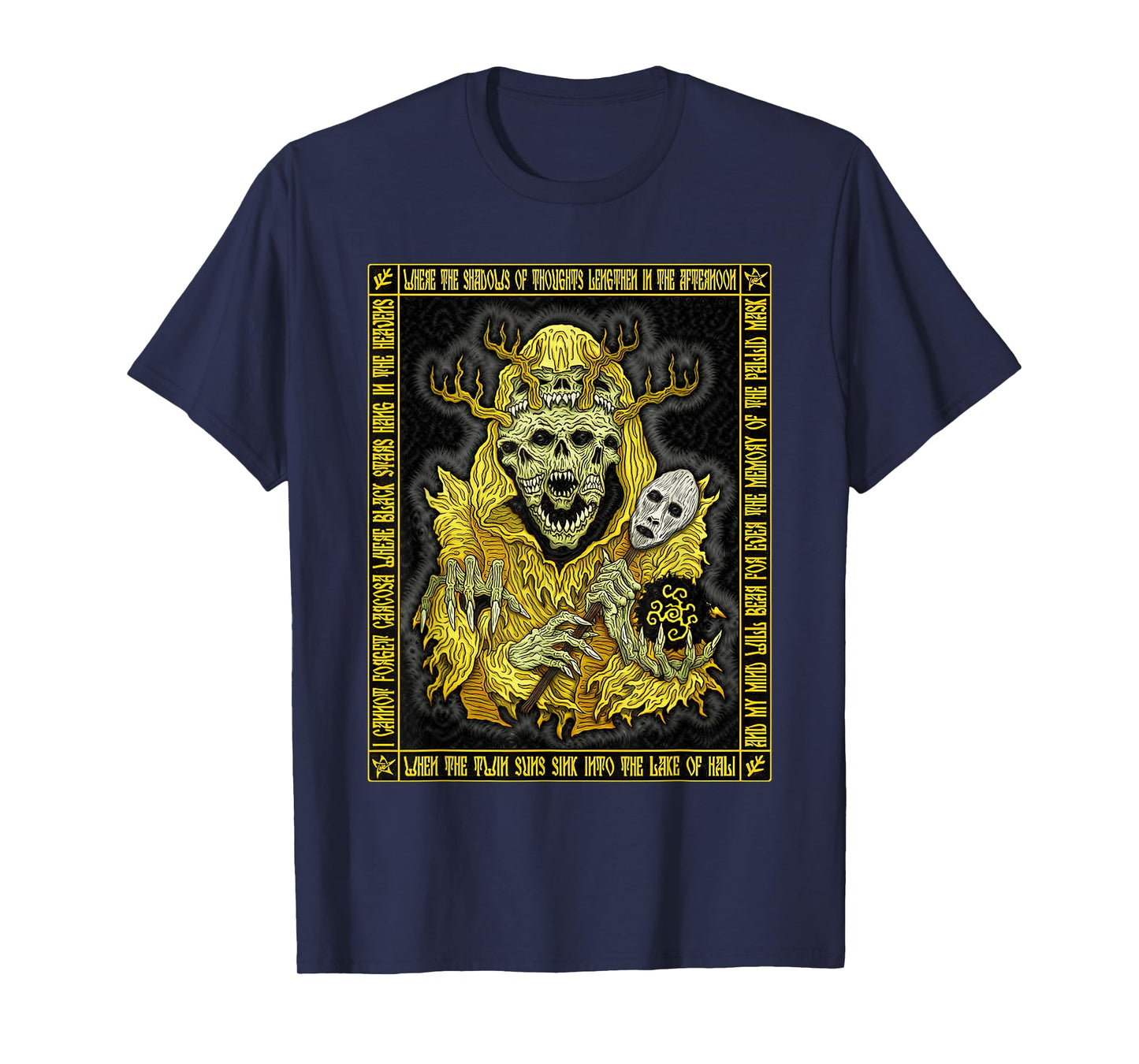 Hastur King in Yellow Cthulhu The Yellow Sign T-Shirt