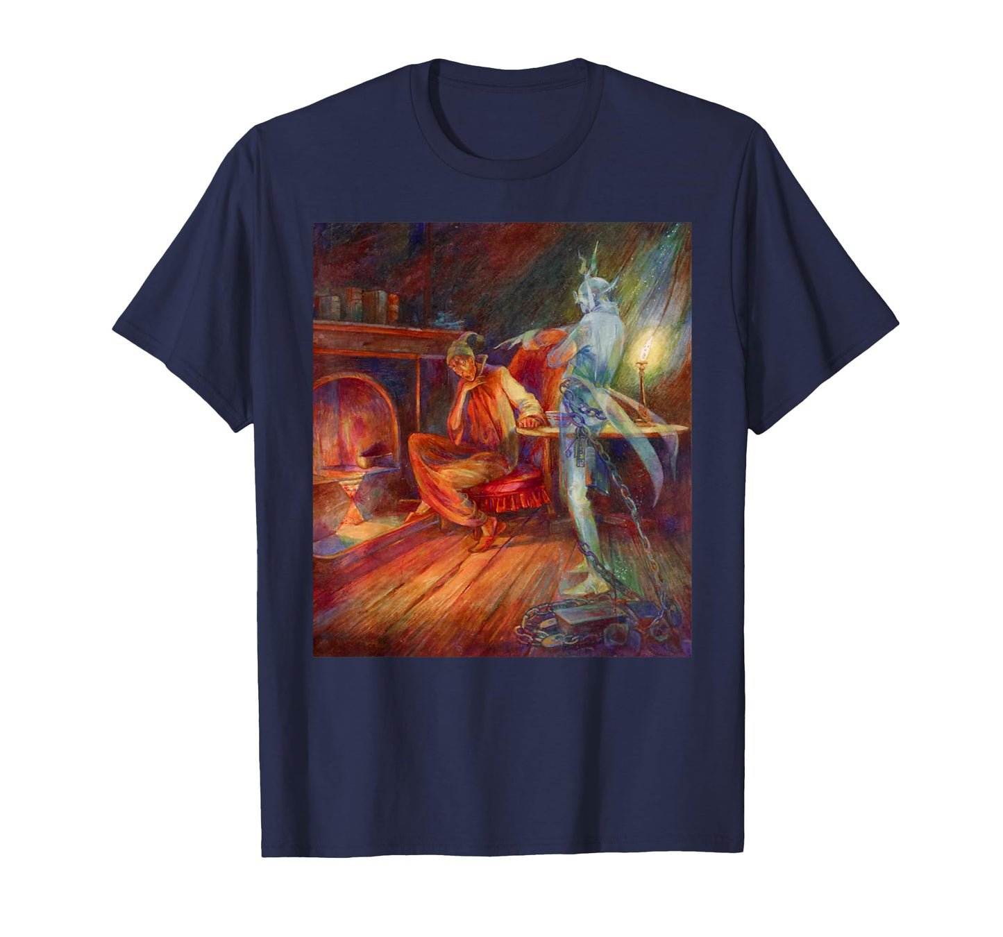 Scrooge Dickens A Christmas Carol Jacob Marley Ghost T-Shirt