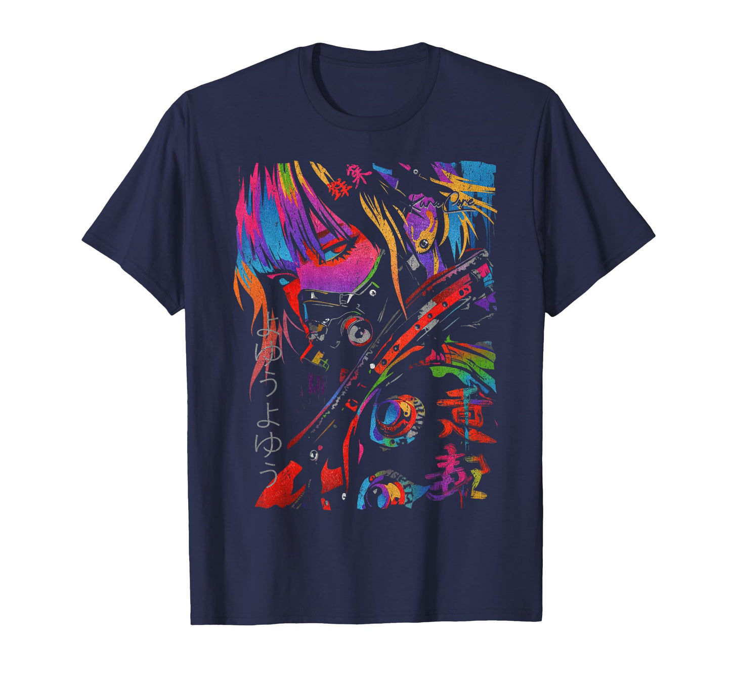 Japanese Streetwear Cyberpunk Y2K Techwear Retro Manga Anime T-Shirt