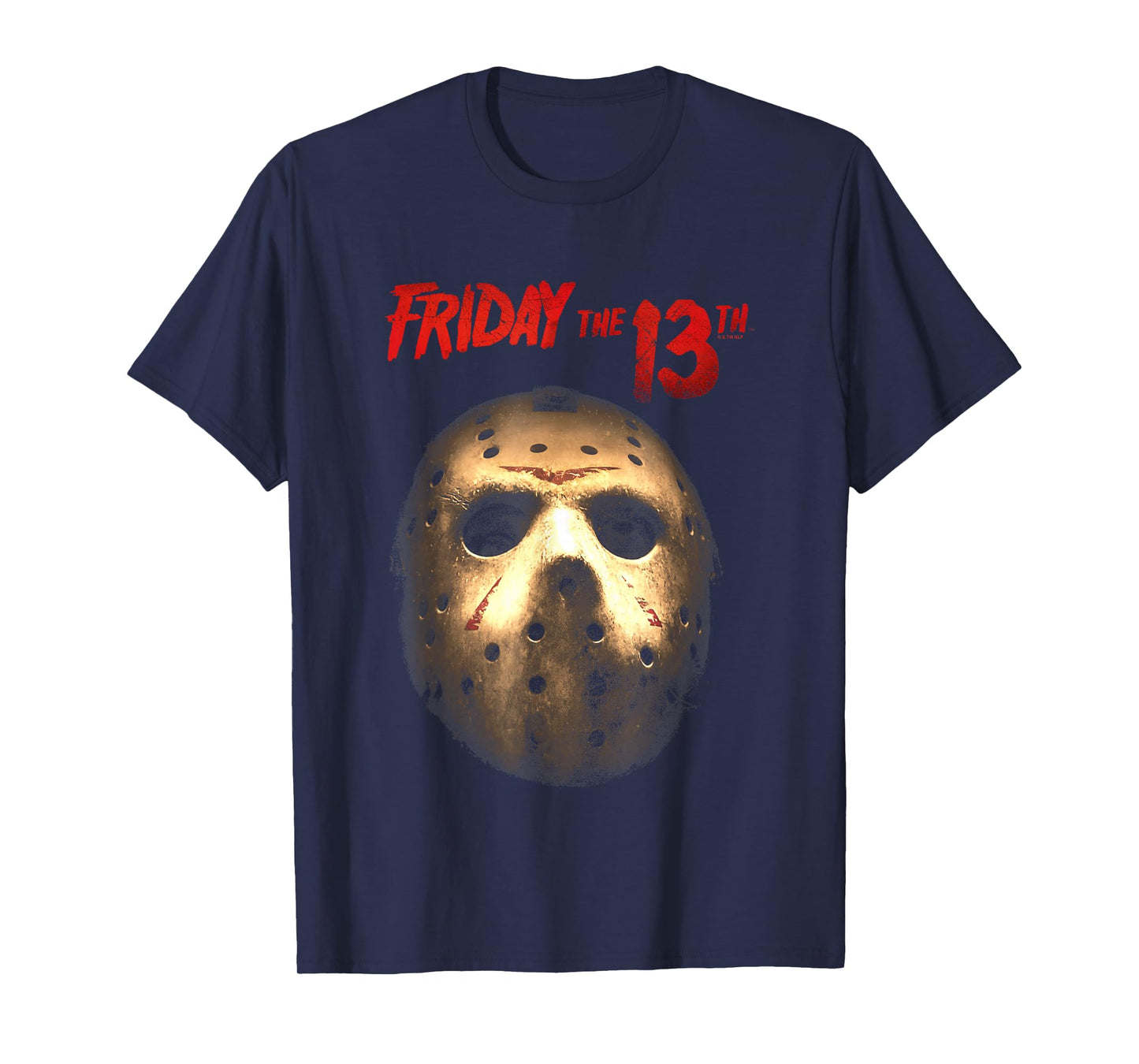 Friday The 13th Jason Voorhees Hockey Mask Distressed T-Shirt