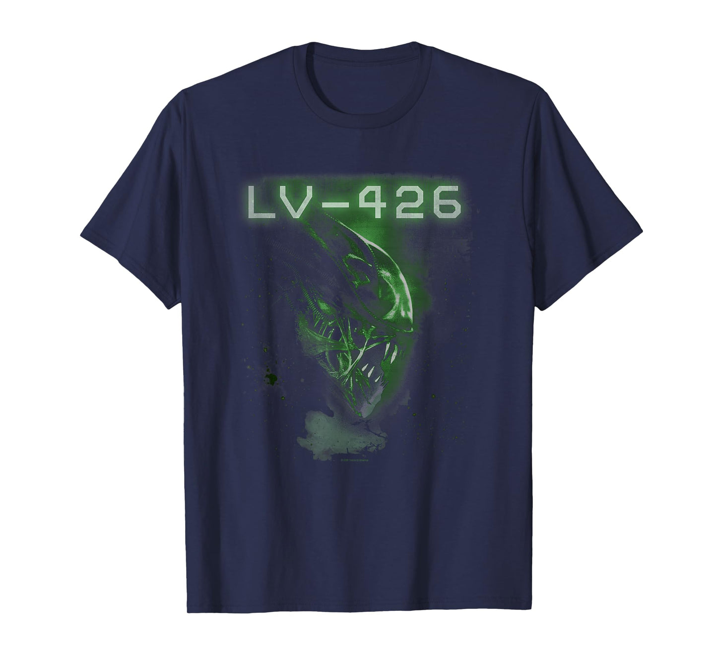 Aliens Lv-426 Iconic Angry Xenomorph Profile Chest Portrait T-Shirt