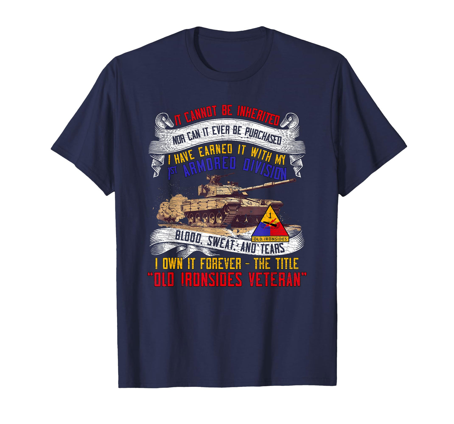 1st Armored Division Fort Bliss Veteran Texas Gifts T-Shirt