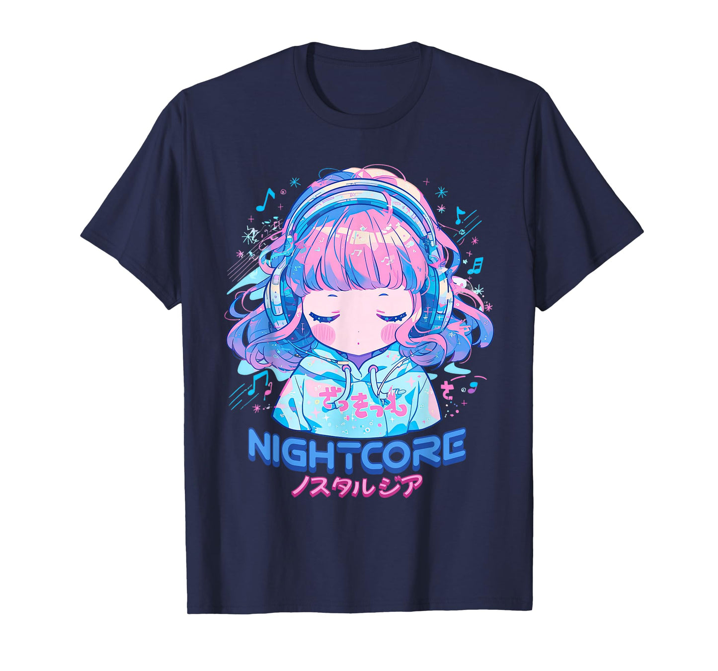 Nightcore Kawaii Chibi Anime Japanese Music Jpop T-Shirt