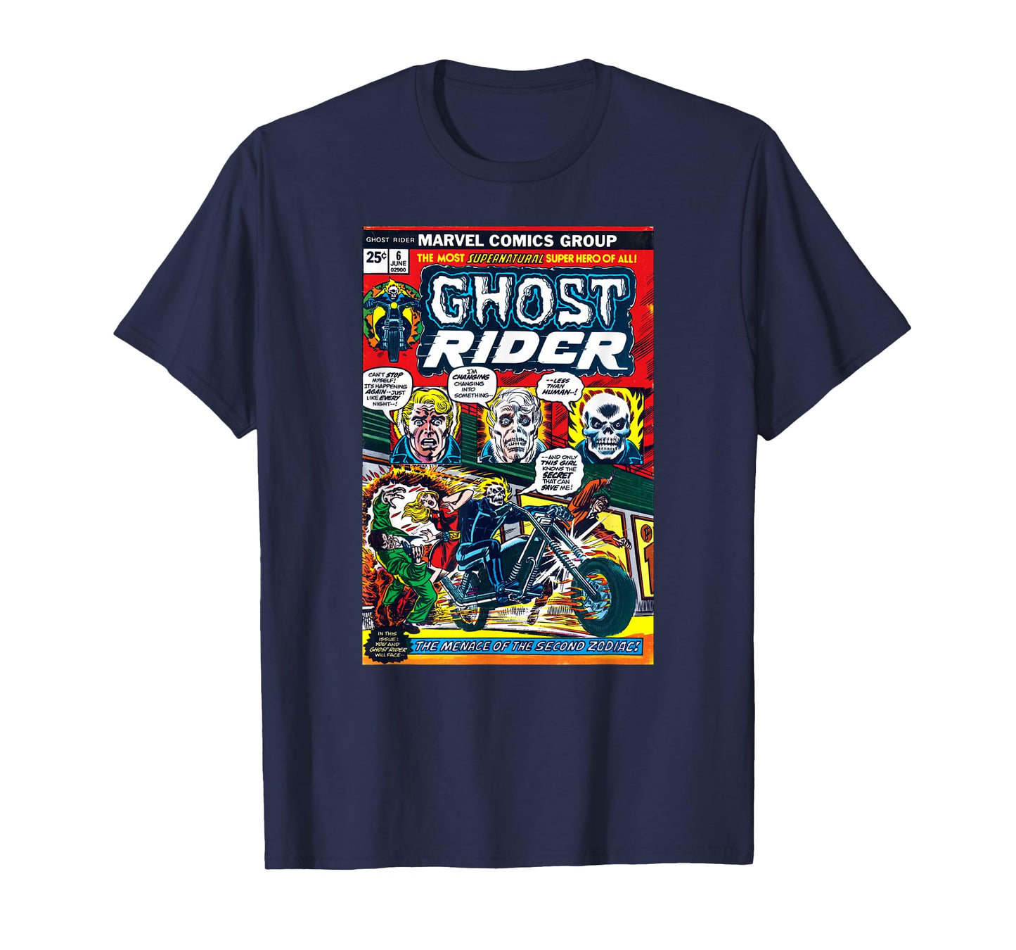 Marvel Ghost Rider #6 Vintage Comic Cover Halloween T-Shirt