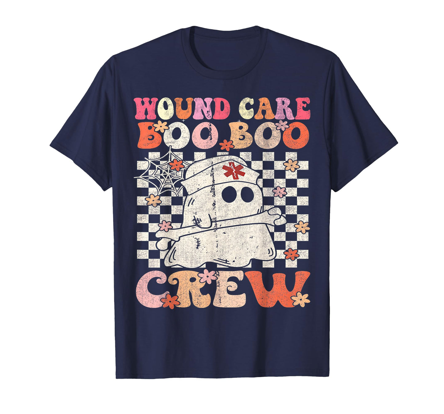 Wound Care Nurse Boo Boo Crew Ghost Halloween Wound Care T-Shirt