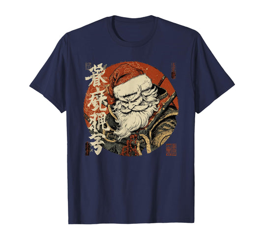 Japanese Style Oriental Christmas Santa T-Shirt