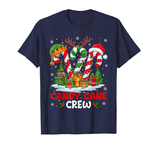 Candy Cane Crew Christmas Xmas Love Candy Boys Girls Kids T-Shirt