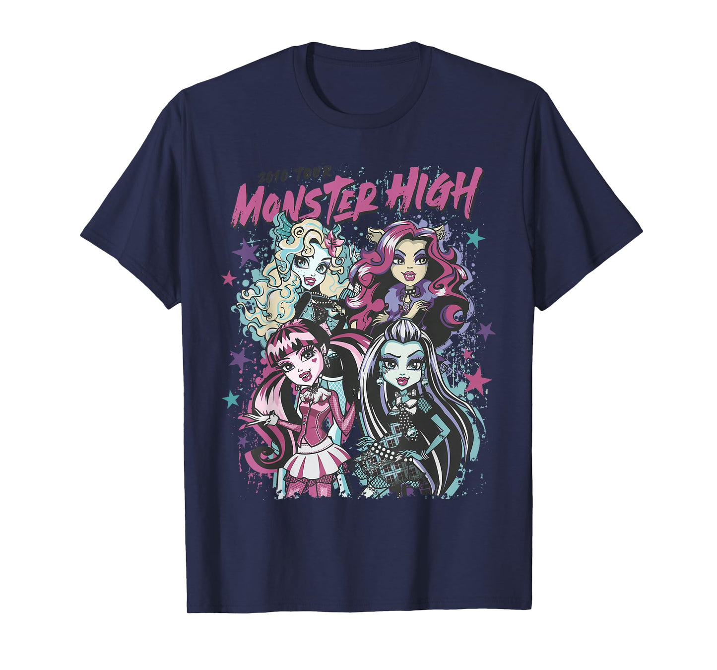 Graduates of Monster High - Draculaura Frankie Lagoona Clawdeen T-Shirt
