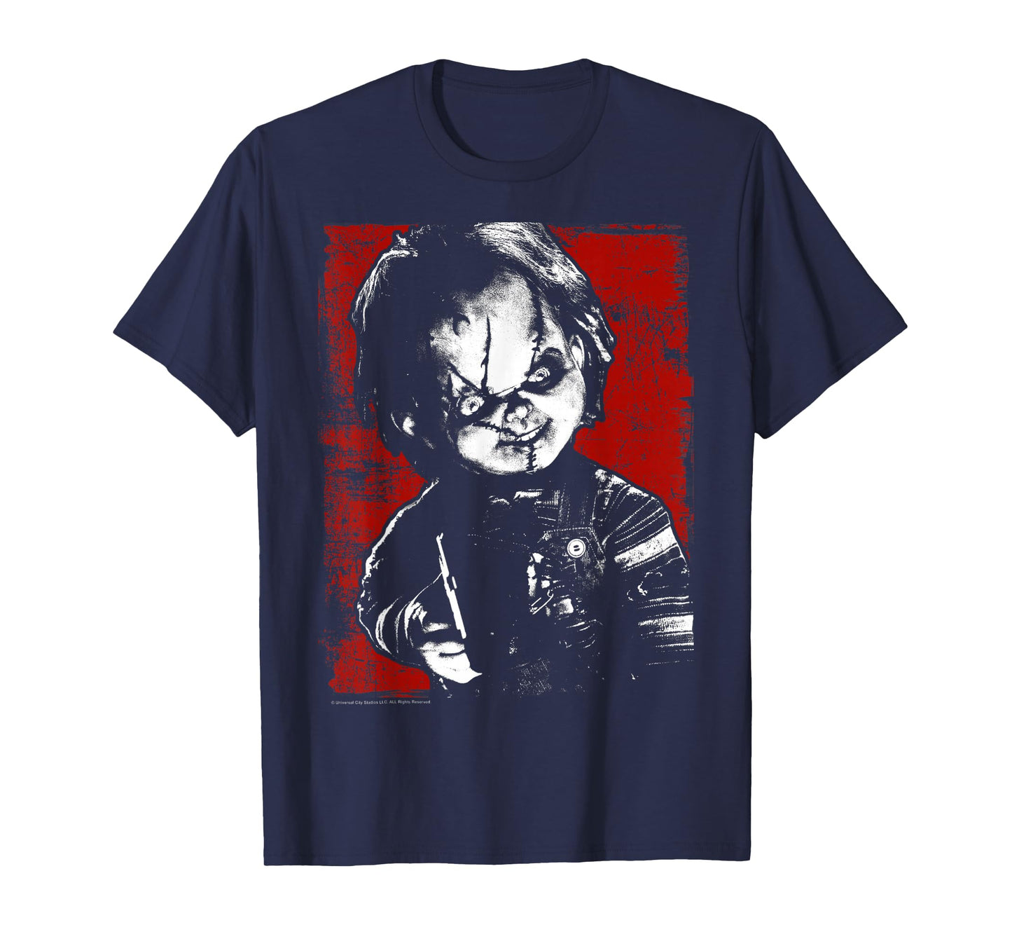 Child's Play Chucky Distressed Portrait T-Shirt Small