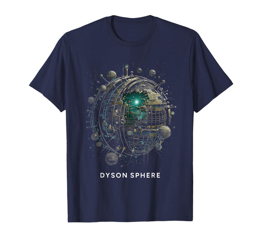 Dyson Sphere Scientific Galactic Megastructure Aliens T-Shirt