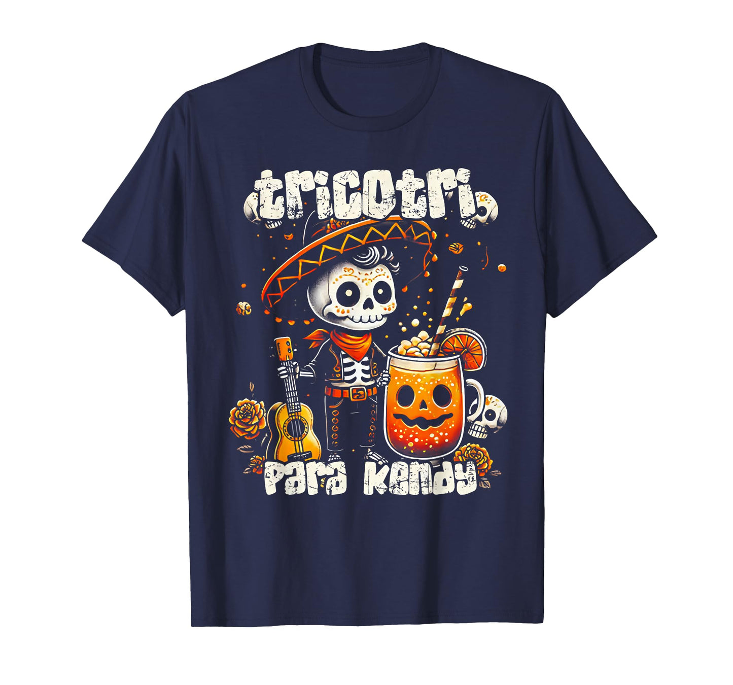 Tricotri Para Kendy Mexicano Halloween T-Shirt