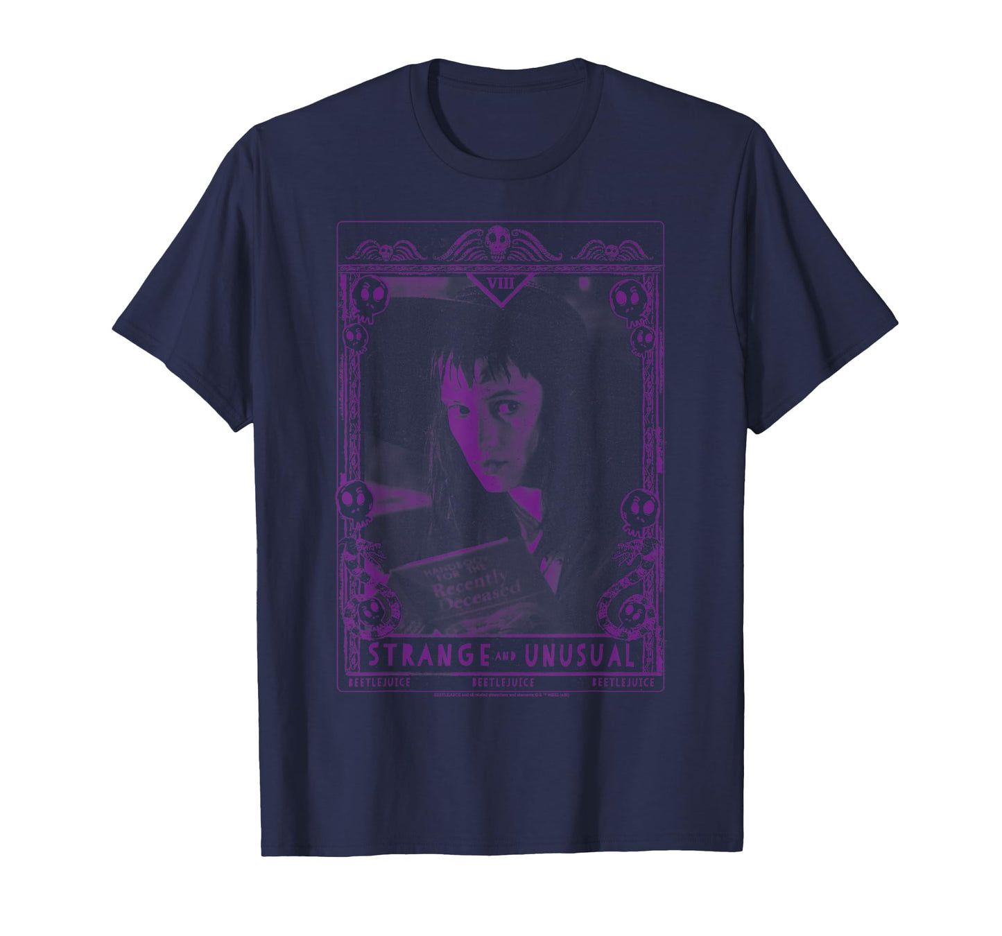 Beetlejuice Lydia Strange and Unusual Tarot Card T-Shirt