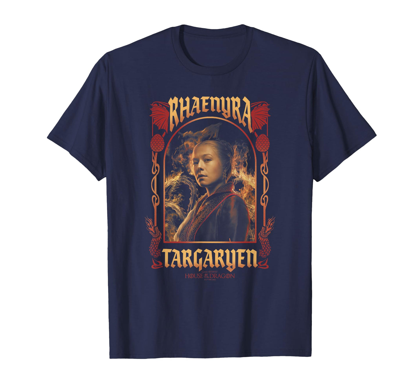 House of the Dragon Rhaenyra Targaryen Nouveau Portrait T-Shirt
