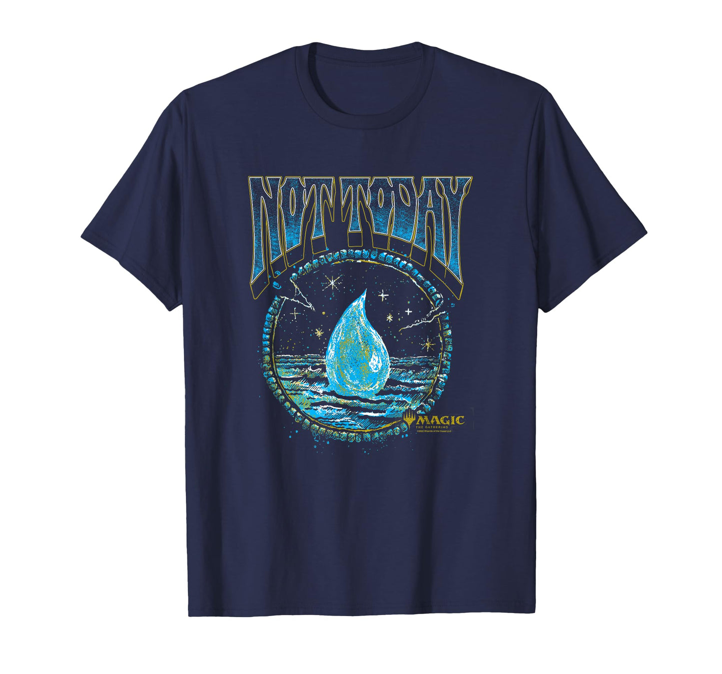 Magic: The Gathering Not Today Blue Mana Artistic Portrait T-Shirt