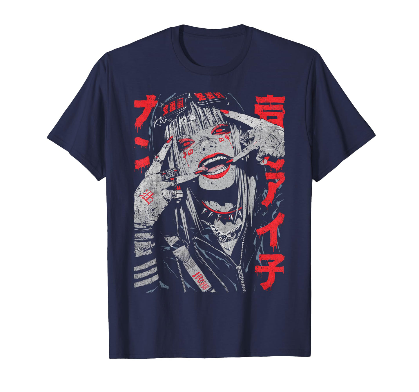 Japanese Streetwear Cyberpunk Y2K Retro Techwear Manga Anime T-Shirt