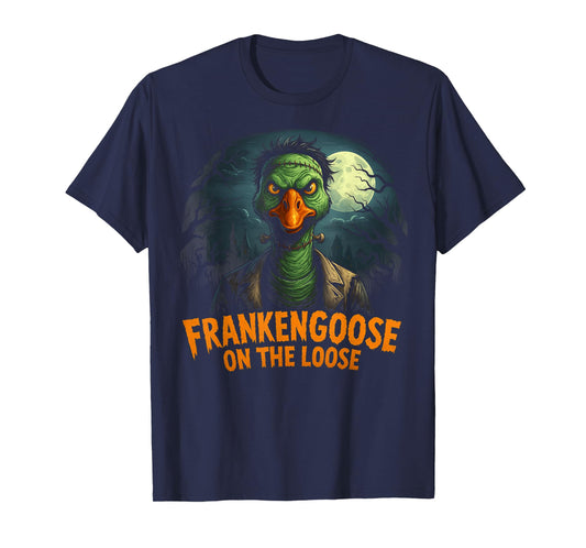 Frankengoose On The Loose Halloween Goose Frankenstein T-Shirt
