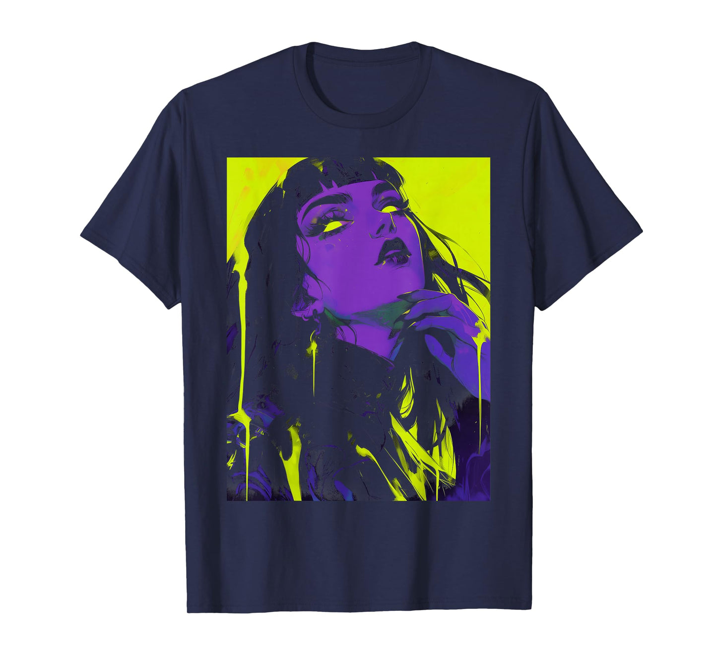 Cybergoth Cybercore Grunge Punk Goth Girl Alt Anime Manga T-Shirt