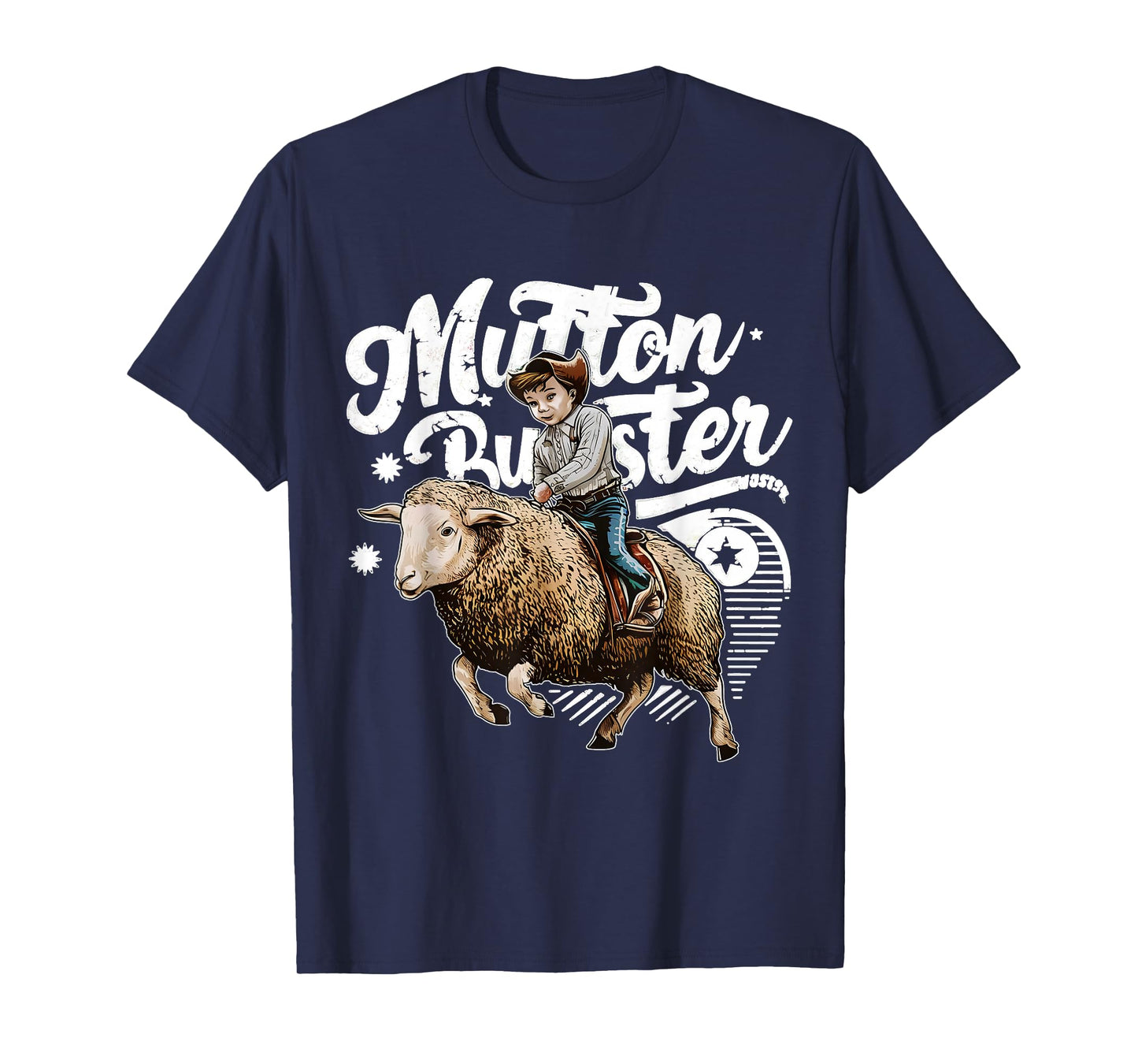 Mutton Buster Mutton Busting Sheep Riding Texas Rodeo Kids T-Shirt