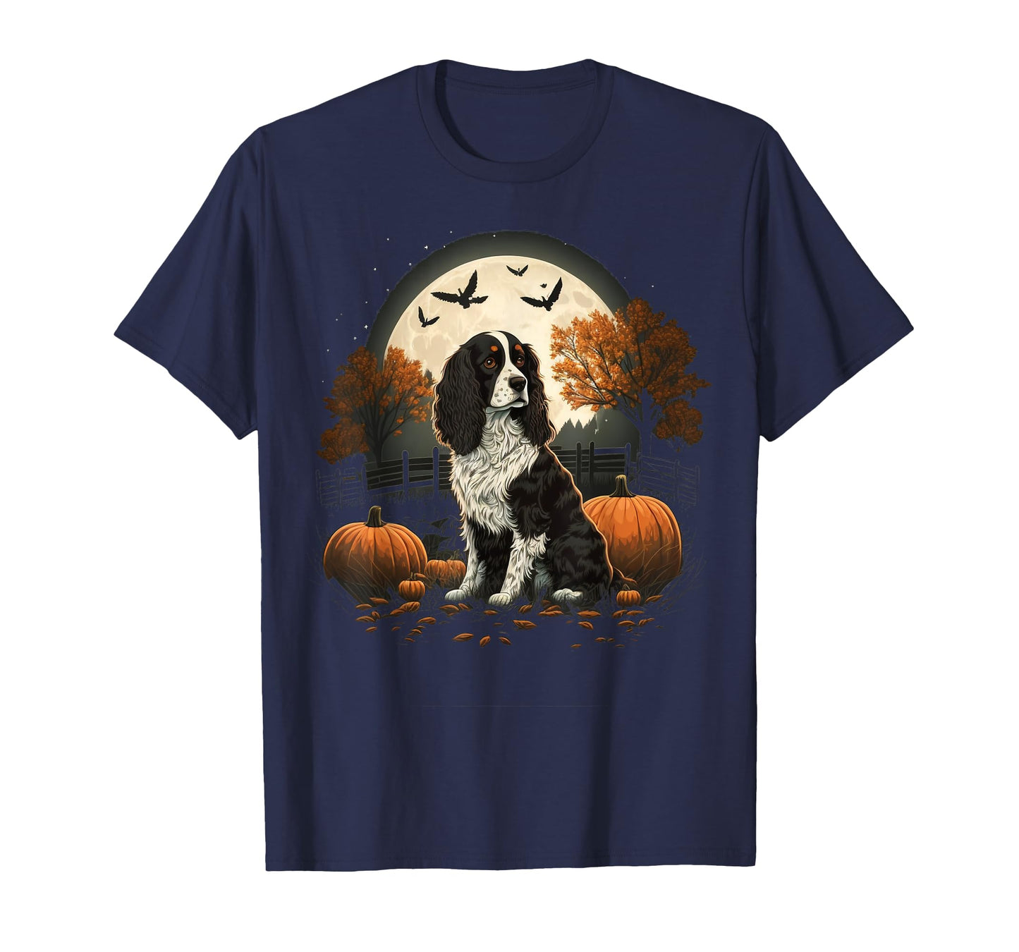 Pumpkin Spaniel costume English Springer Spaniel Halloween T-Shirt