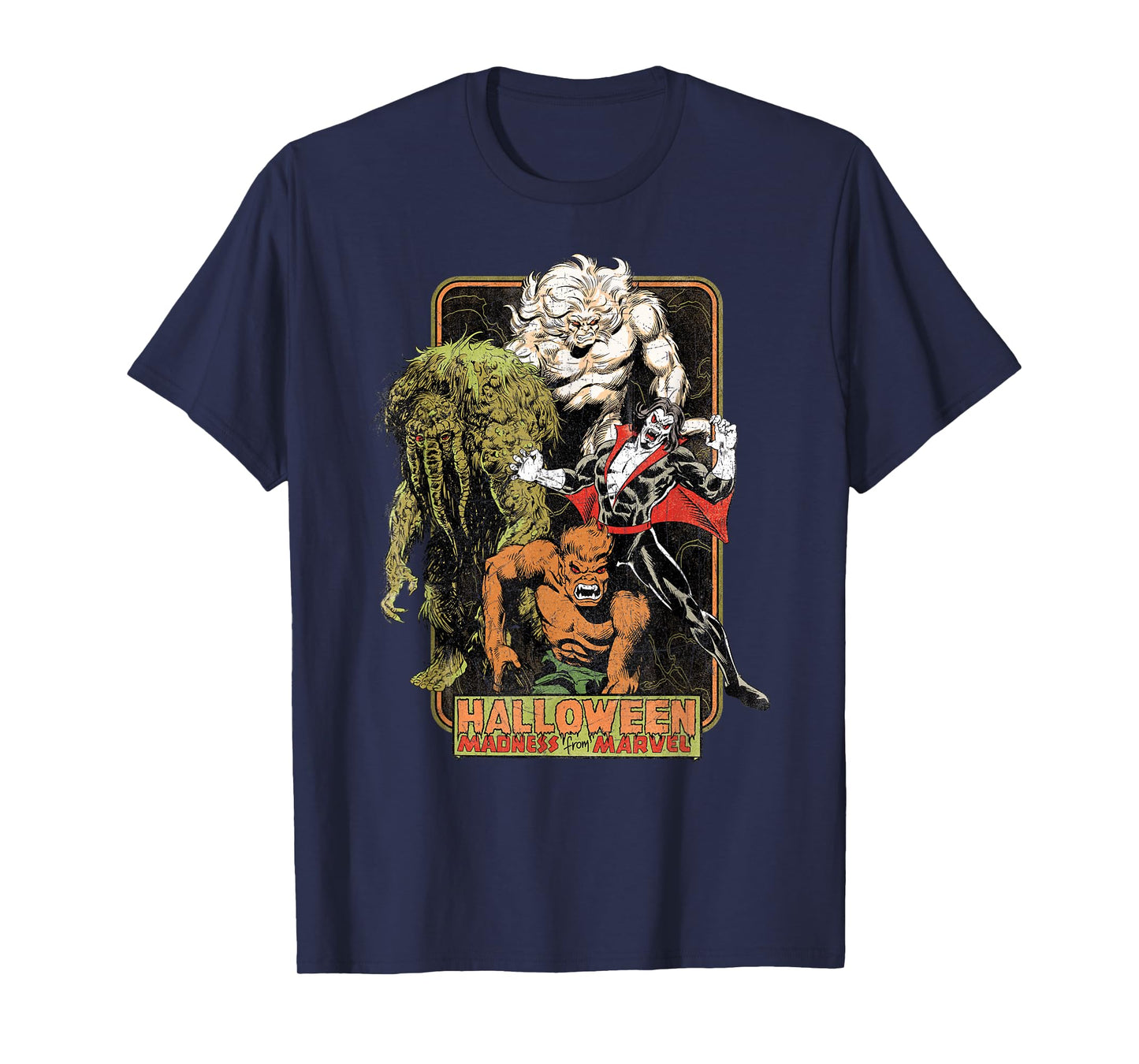 Marvel Strange Tales Monsters Halloween Madness Distressed T-Shirt