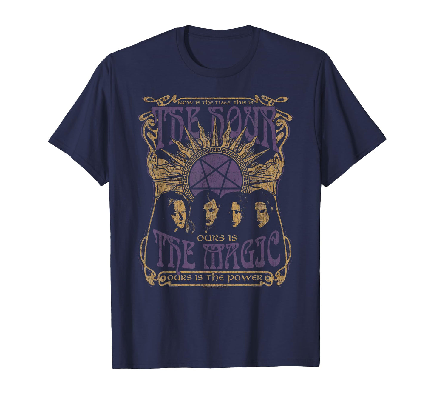 The Craft Now is The Hour Retro Psychedelic Text 90's Movie T-Shirt