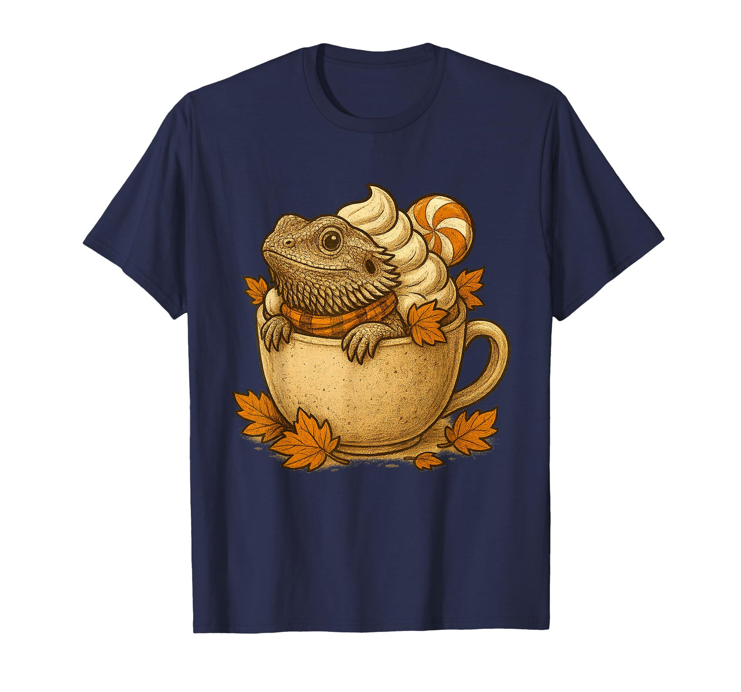 Cozy Bearded Dragon Fall Mug Reptile Pumpkin Spice T-Shirt