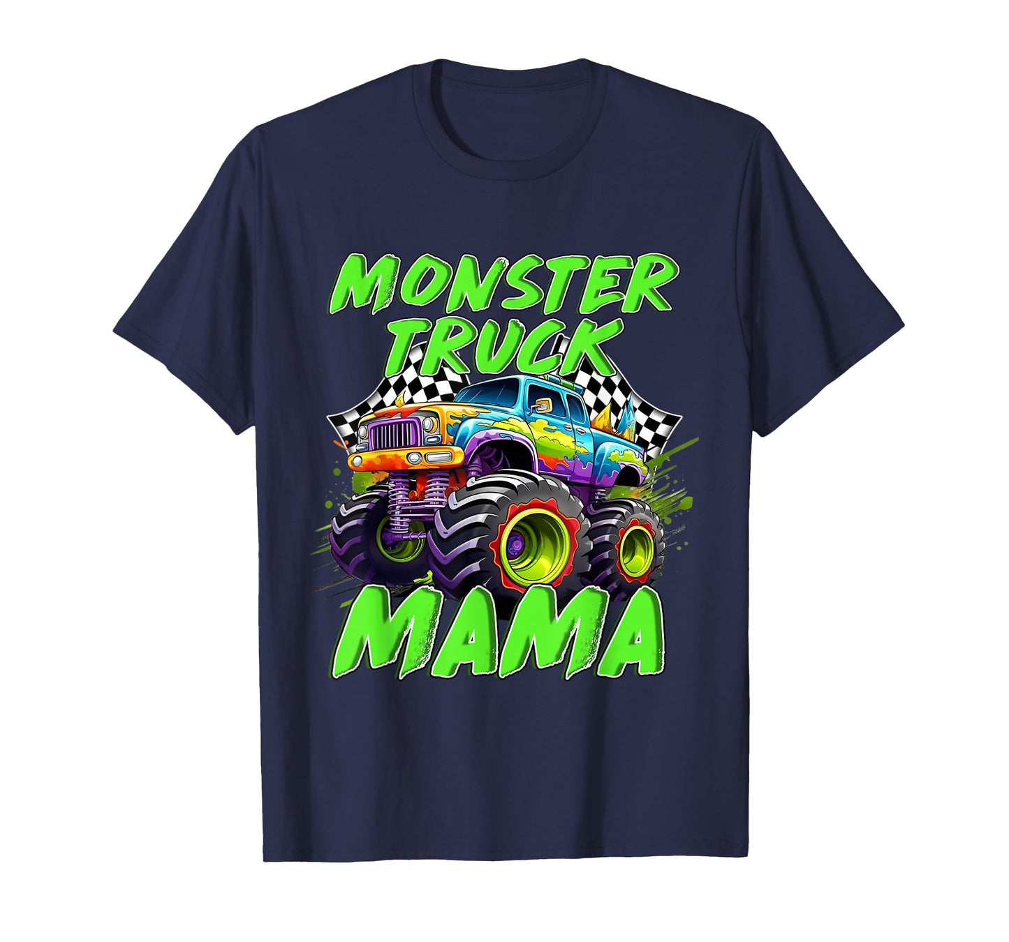 Monster Truck Mama Family Birthday Party Mother's Day T-Shirt