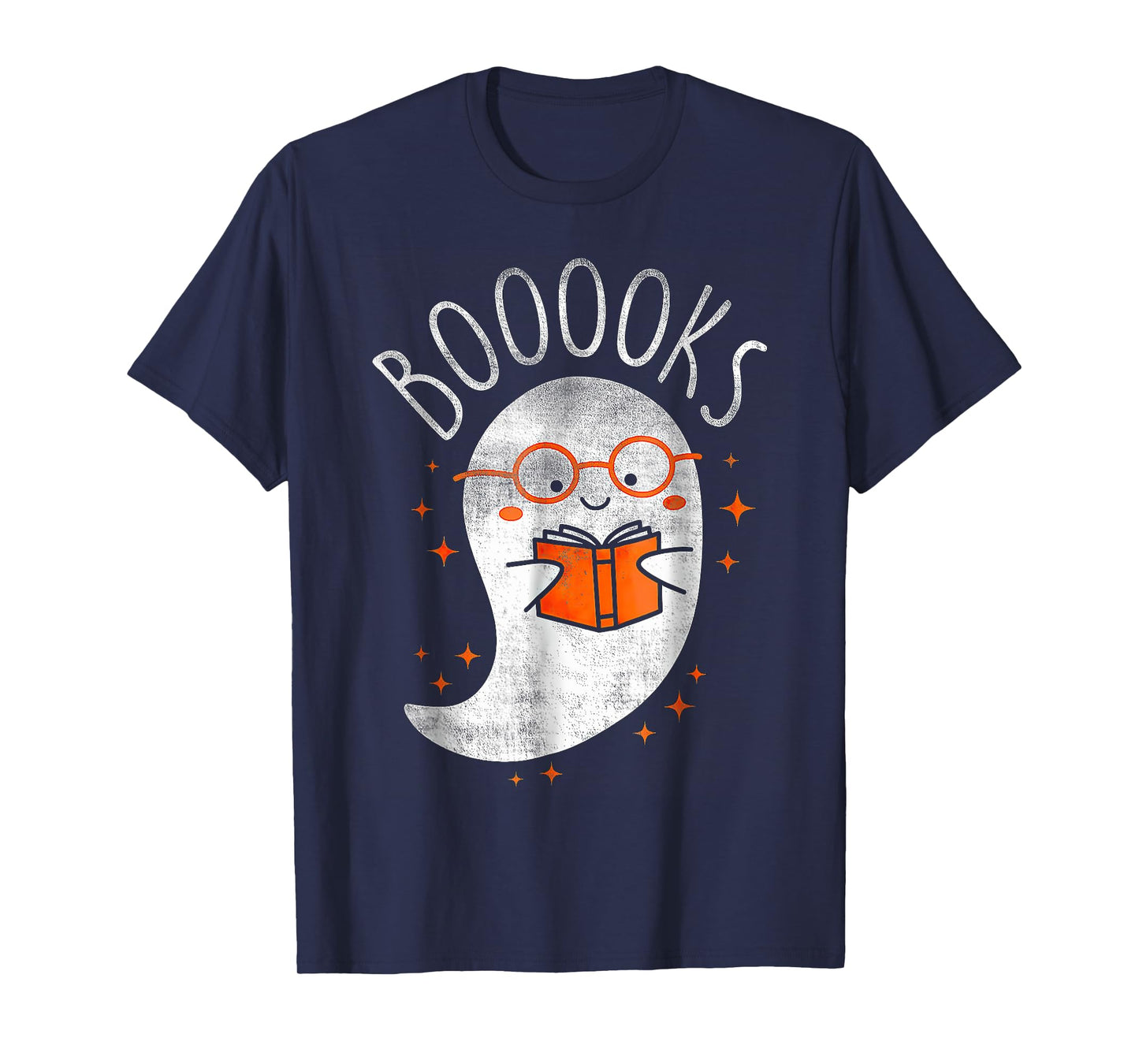 Halloween Cute Ghost Book Reading Teacher T-Shirt