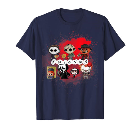 Spooky Season Horror Villain Friends Fall Fun Sweatshirt T-Shirt