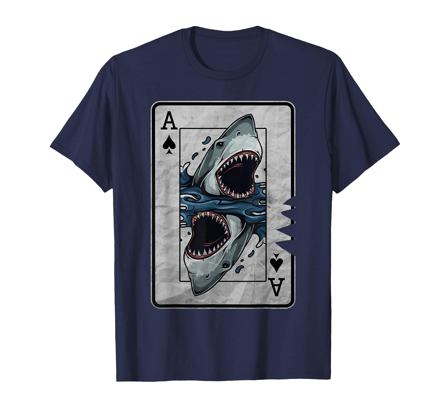 Poker Card Great White Shark T-Shirt