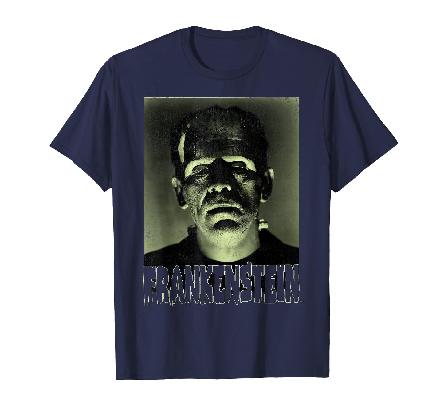Universal Monsters Frankenstein Dark Portrait T-Shirt