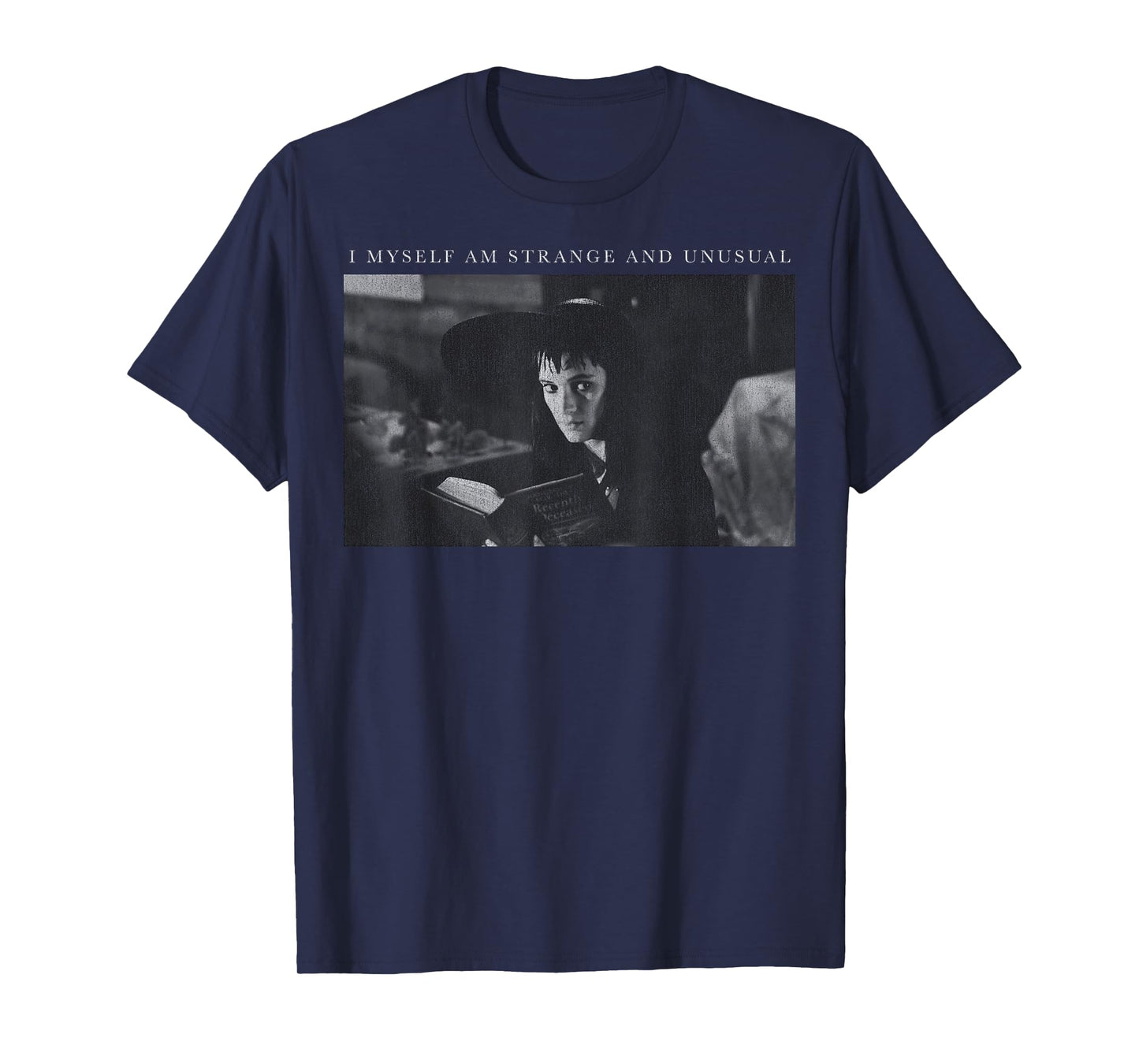 Beetlejuice Lydia I Myself Am Strange and Unusual Portrait T-Shirt