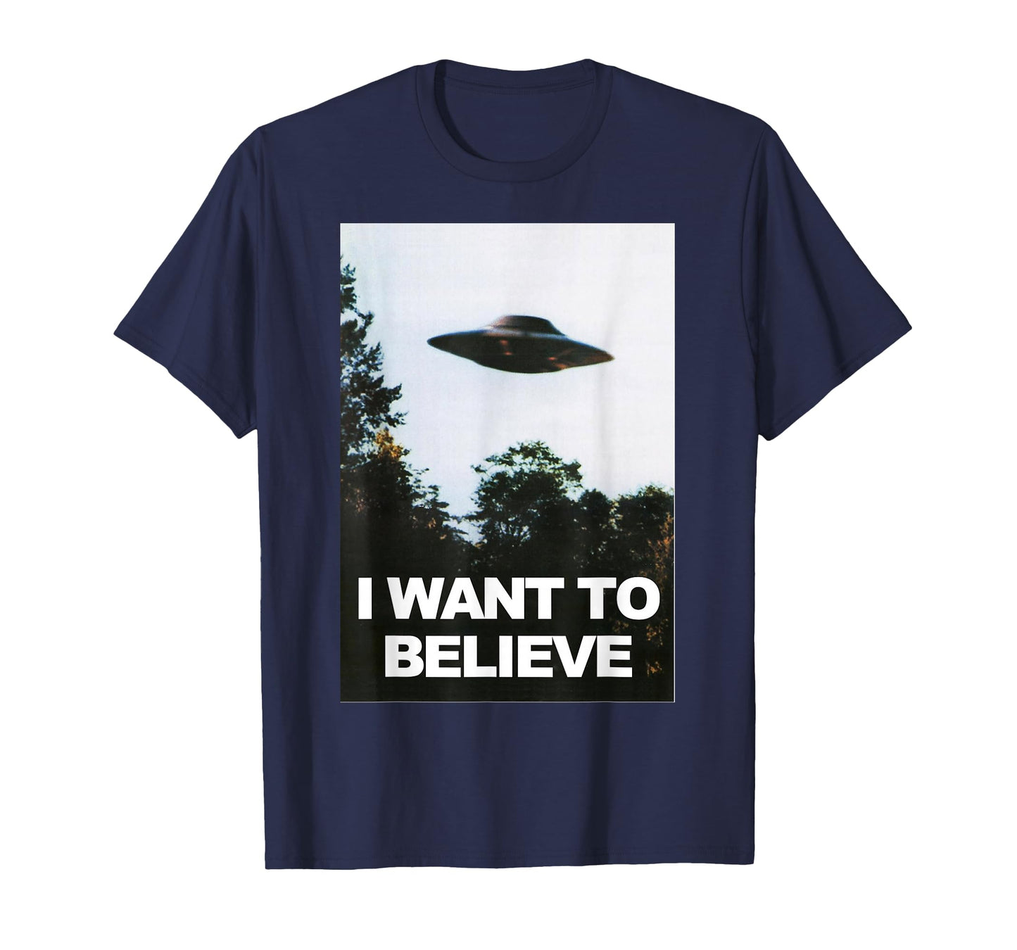 Alien UFO Hunter Shirt I Want To Believe T-Shirt T-Shirt