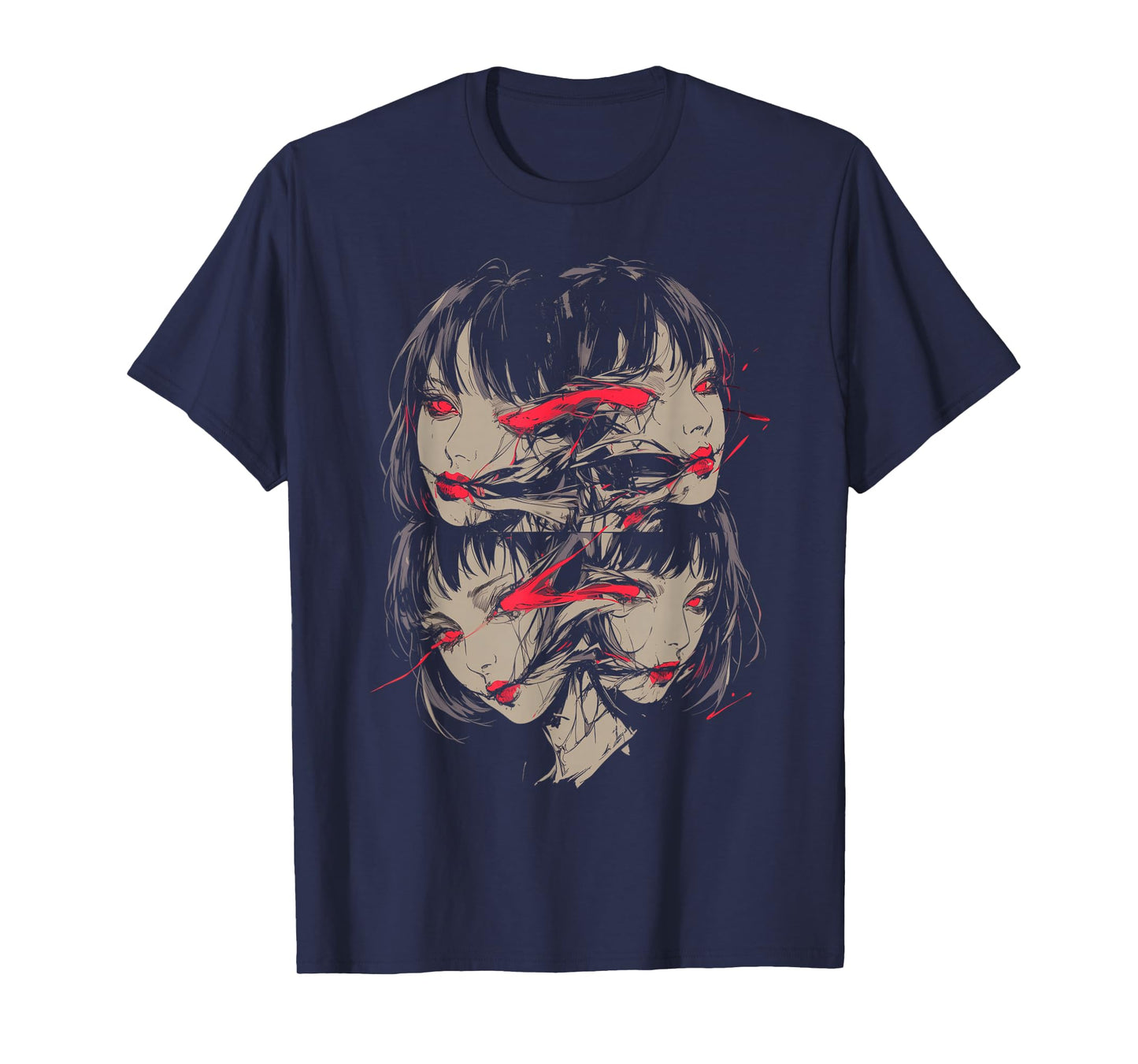 Creepy Horror Anime Manga Girl | Japan Japanese Harajuku T-Shirt