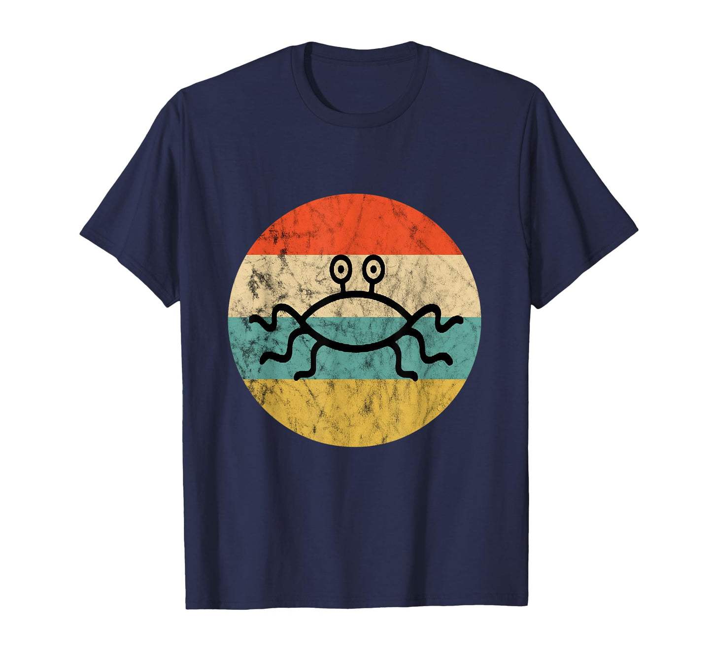 Flying Spaghetti Monster Pastafari Retro Sunset Church FSM T-Shirt