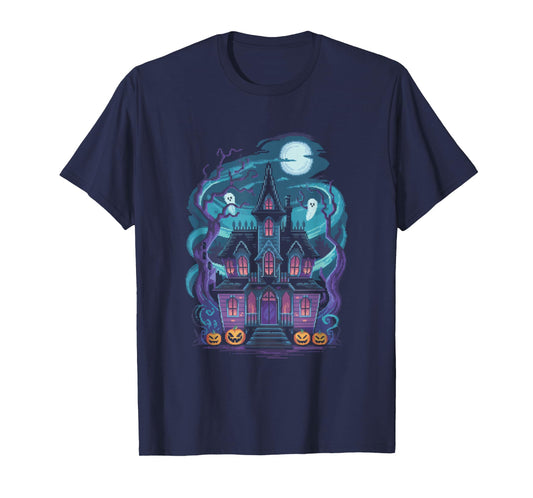 House Halloween Artworks Transylvania Mansion T-Shirt
