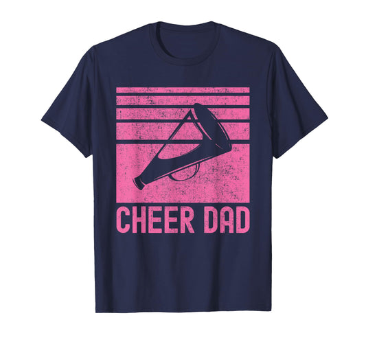 Cheer Dad Pink Cheerleading T-Shirt