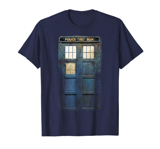 Cosplay Tardis Distressed Time-Traveller Sci-Fan T-Shirt