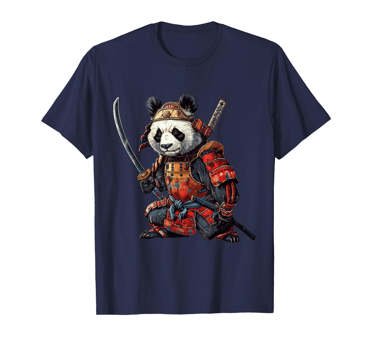 Anime Panda Samurai Ninja T-Shirt
