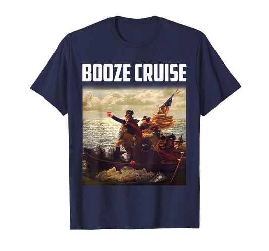 Political Party Booze Cruise Shades & Red Cups T-Shirt