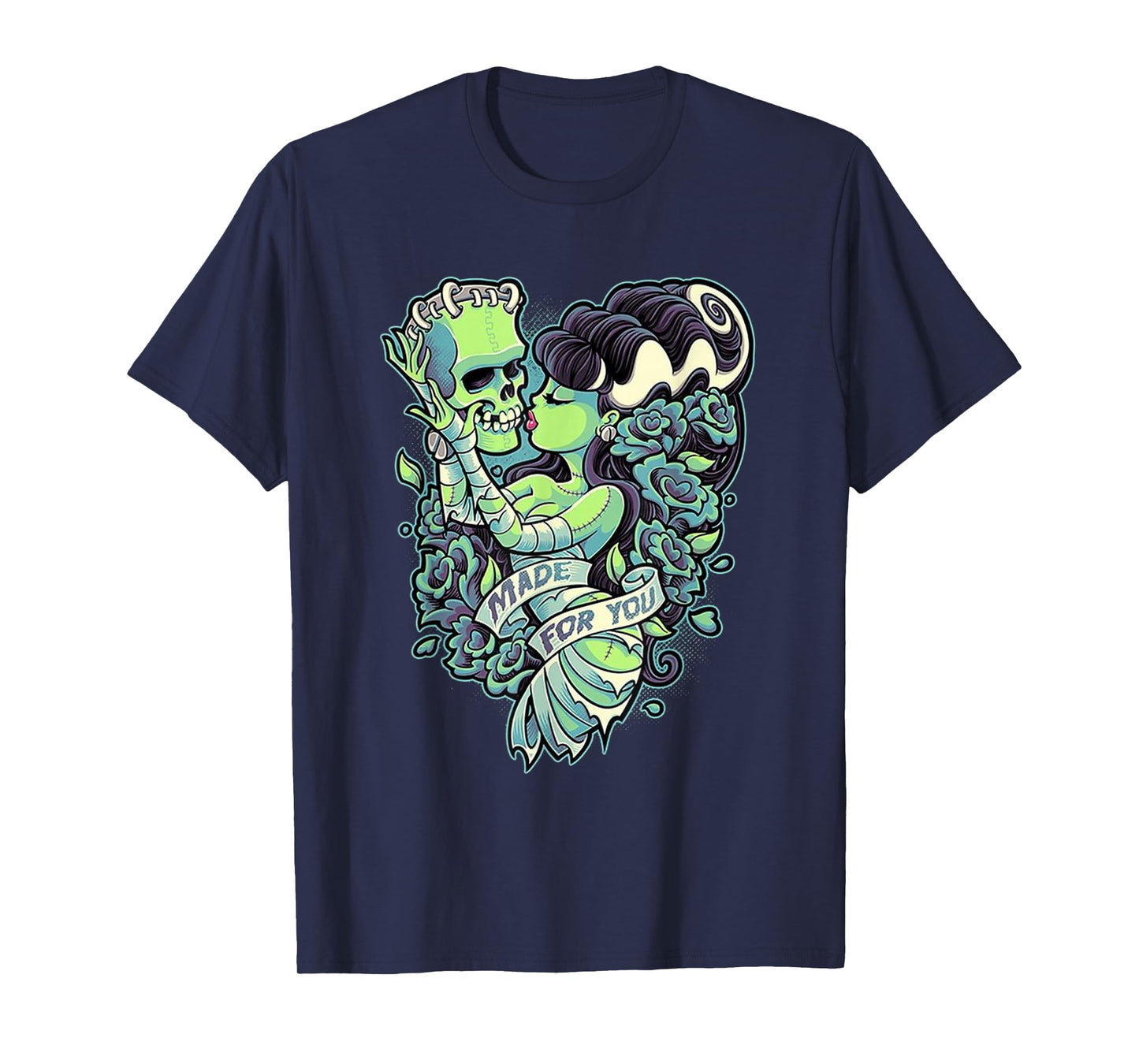 Frankenstein and Bride Made for You T-Shirt Small