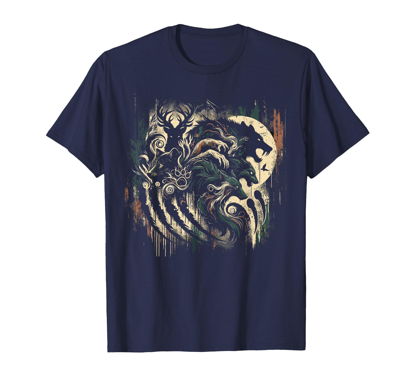 Therian Alpha Wolf Grunge Aesthetic Therianthropy T-Shirt