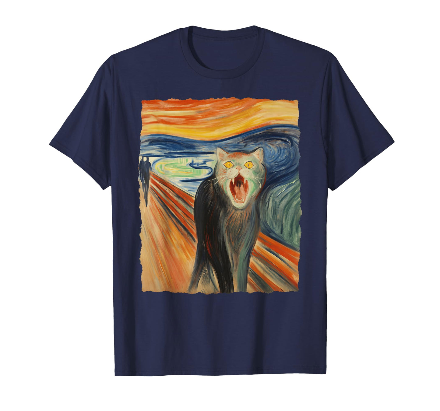 The Scream Cat – Fine Art Painting Funny Kitty Lover T-Shirt