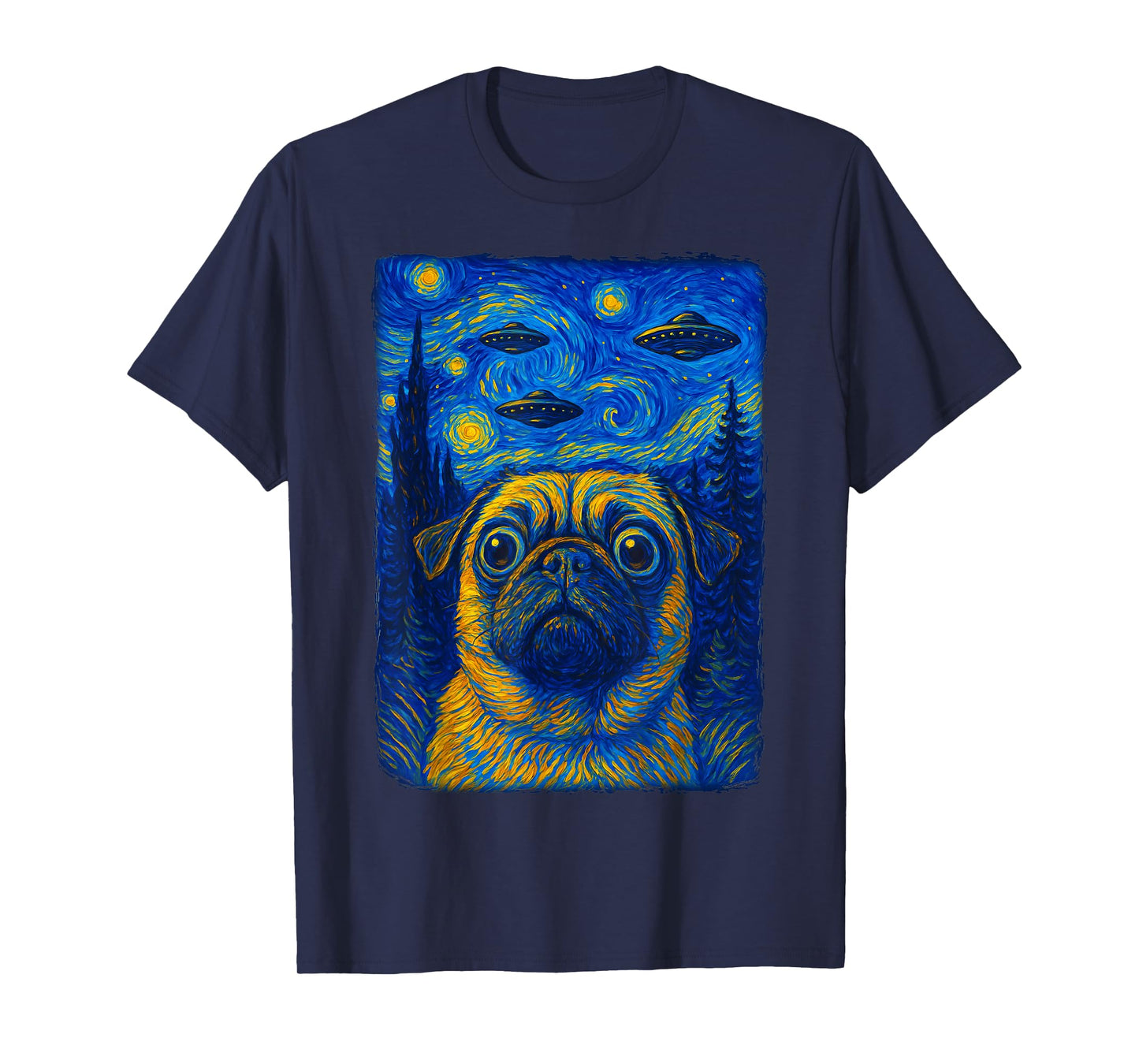 Pug UFO Selfie T-Shirt