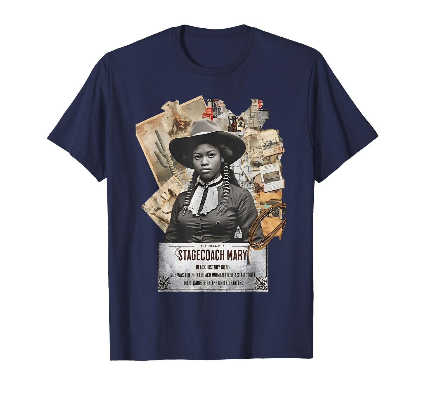 Black Cowgirl Western Rodeo Black History Texas Women T-Shirt