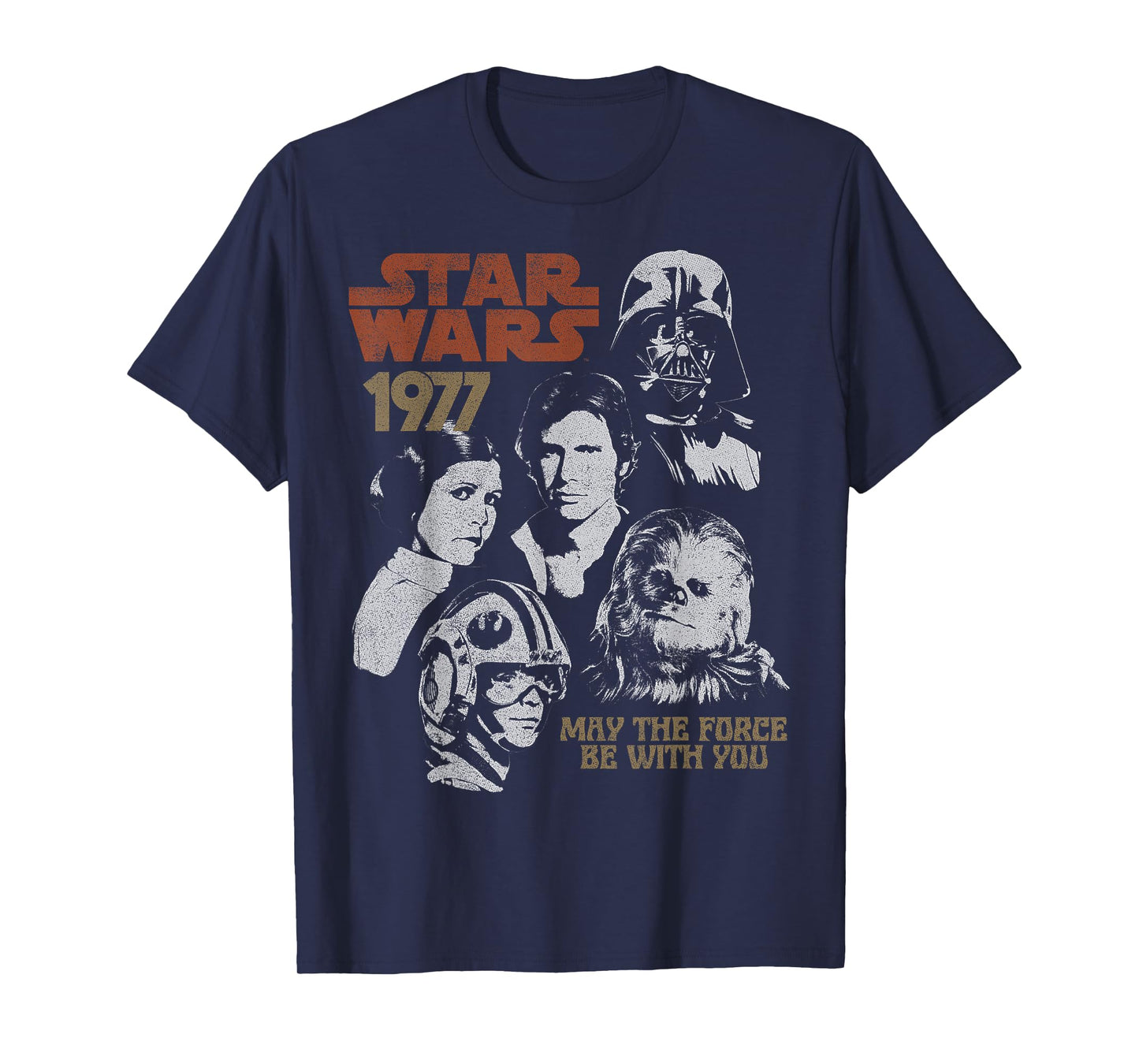 Star Wars 1977 Vintage Portrait Collage T-Shirt