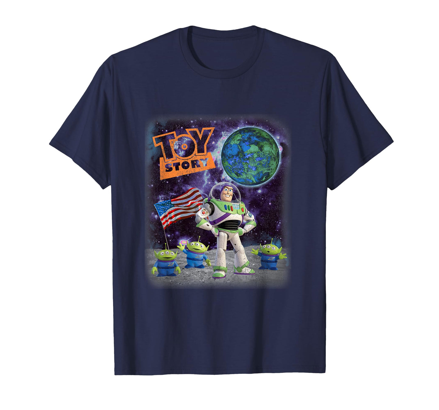Disney Pixar Toy Story Buzz Lightyear Alien 4th of July T-Shirt