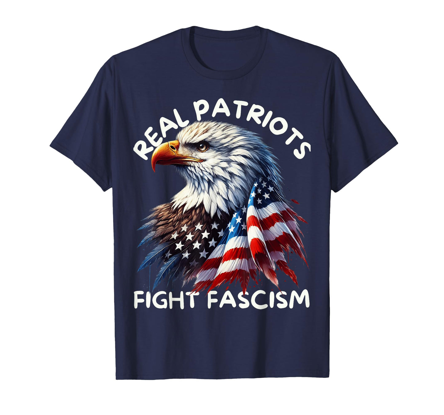 Real Patriots Fight Fascism nti Fascist Political Protest T-Shirt