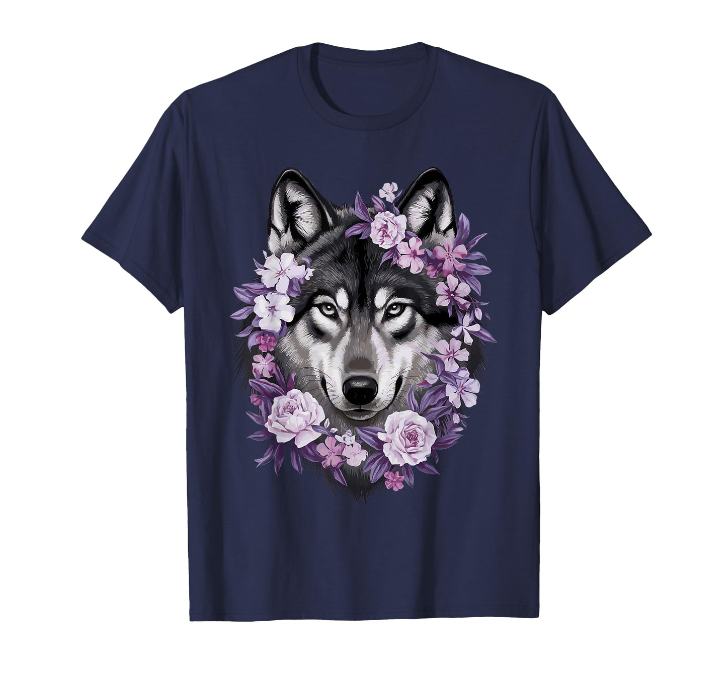 Cute Wolf Art For Women Girls Wof Pack Wolves Wolf Lover T-Shirt