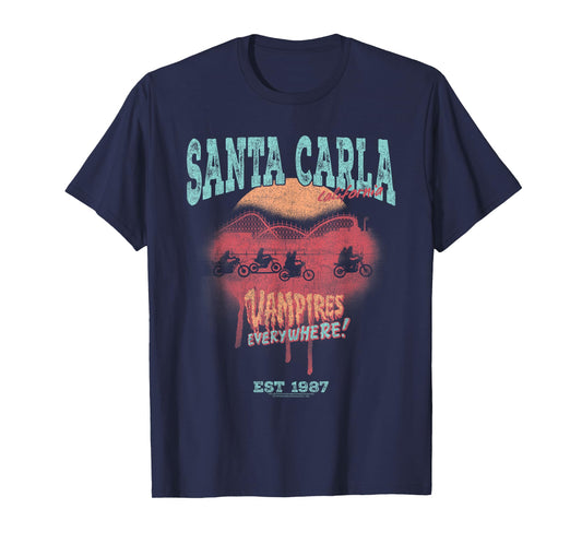 The Lost Boys Santa Carla Tourist Postcard Horror Movie T-Shirt